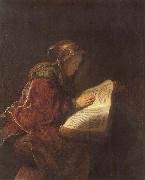 REMBRANDT Harmenszoon van Rijn Rembrandt-s Mother as the Biblical Prophetess Hannab oil painting artist